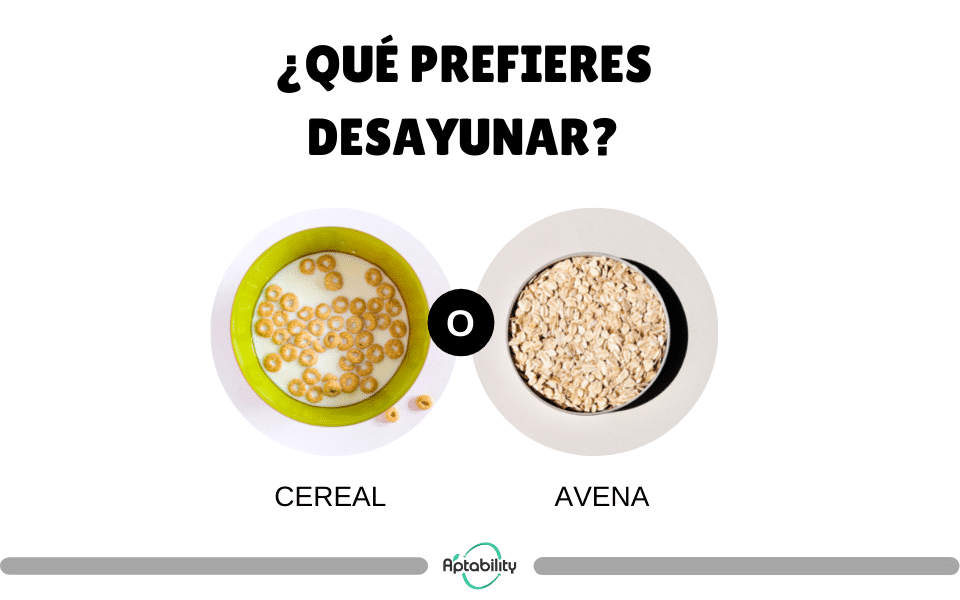 ¿Cereal o avena para desayuno?